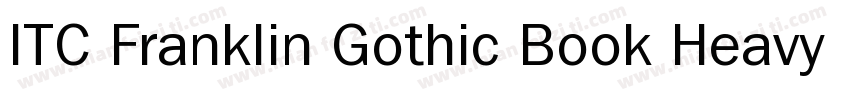 ITC Franklin Gothic Book Heavy字体转换